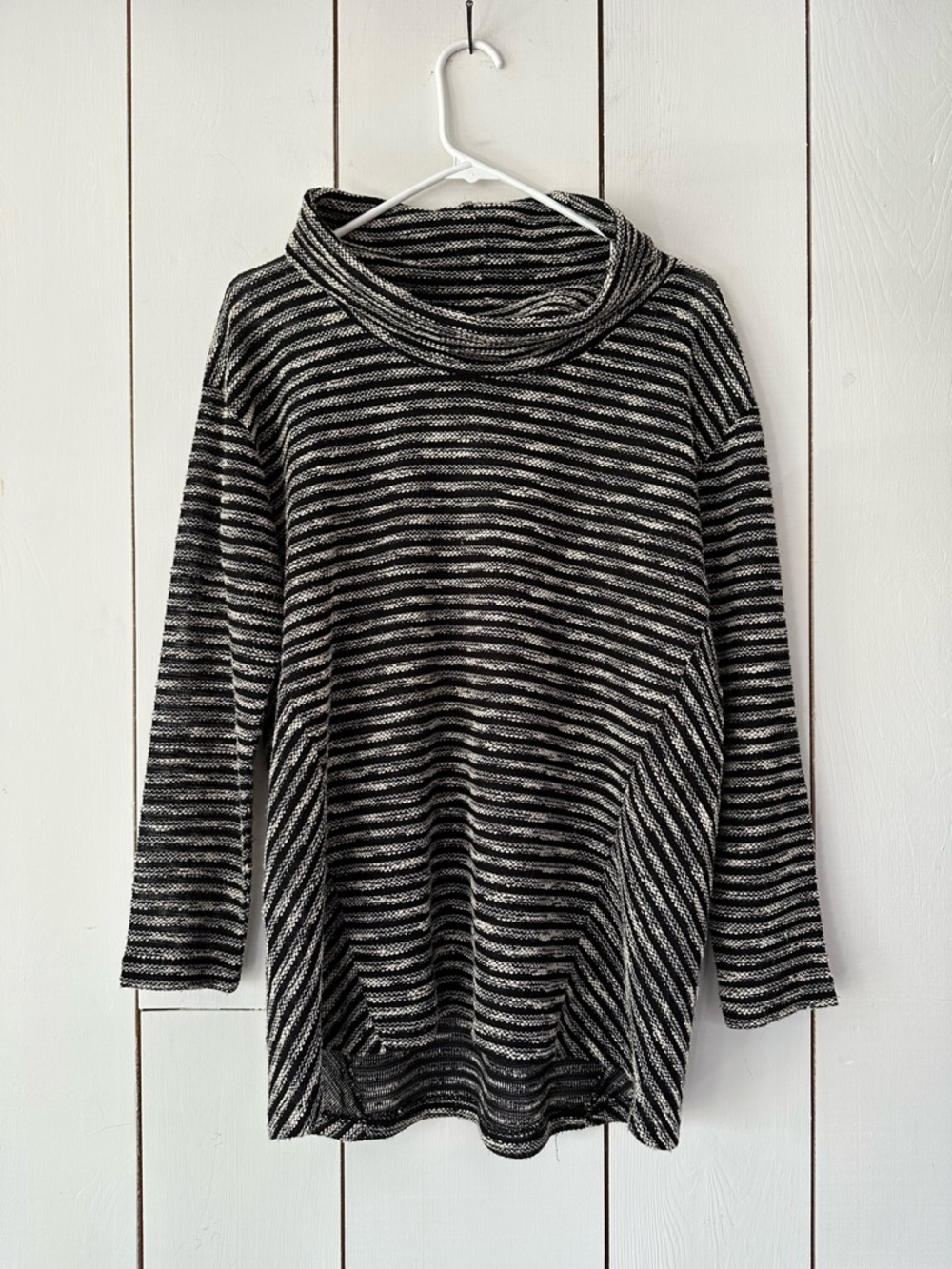 J.Jill Cowl Neck Striped Pullover Sweater Sz MP